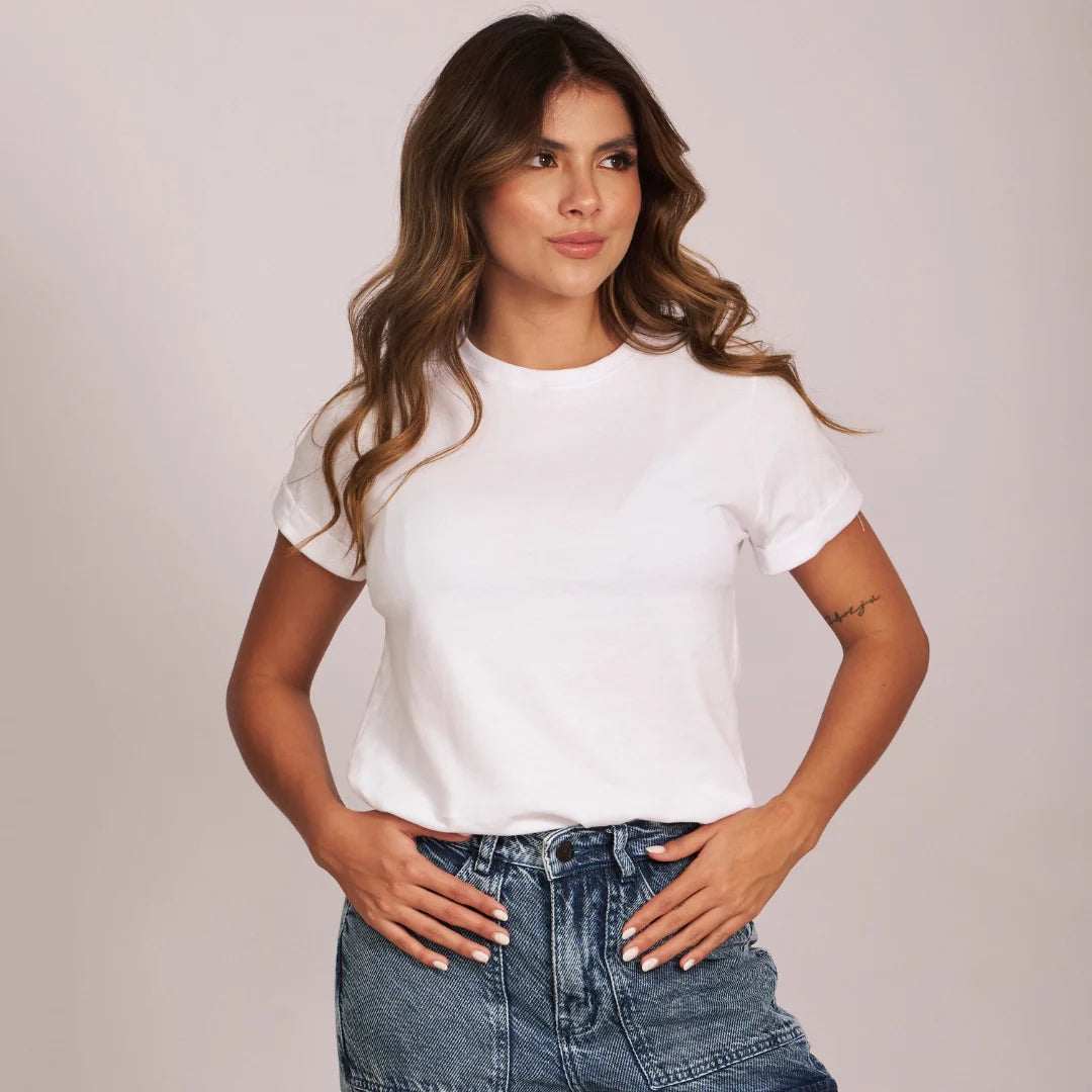 CAMISETA BÁSICA BLANCO